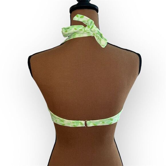 Victoria's Secret Bombshell Push Up Underwire +2 Cup Sizes Bikini Top Neon 34D - Picture 4 of 9